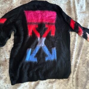 Off-White Mohair Brushed Sweater